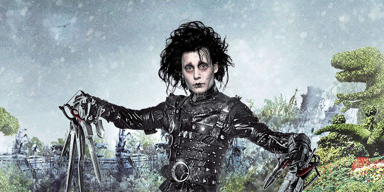 فيلم Edward Scissorhands من أفلام جوني ديب 